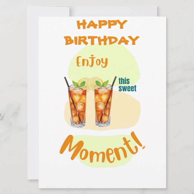 Long Island Iced Tea Enjoy sweet moment Announcement (Front)