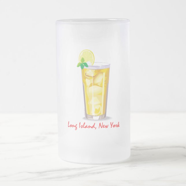 Long Island Iced Tea Frosted Glass Beer Mug (Center)