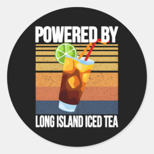 Long Island Iced Tea Powered By Cocktails Classic Round Sticker