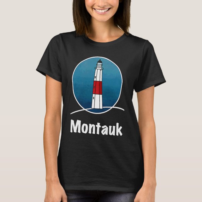 Long Island lighthouse Montauk T-Shirt (Front)