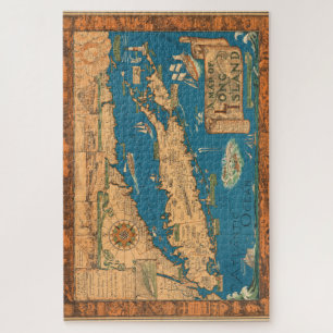 Long Island map puzzle large