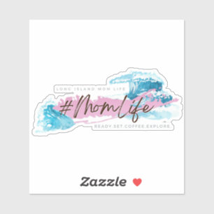 Long Island Mom Life Wave Vinyl Sticker