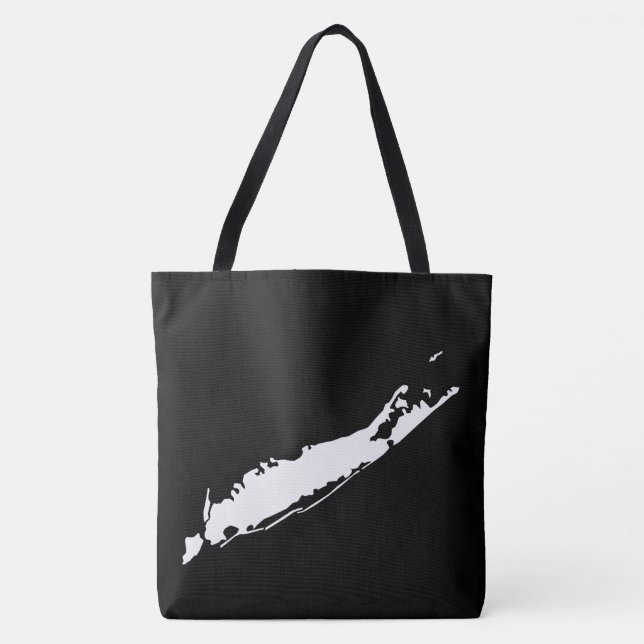 Long Island, New York | Any State or Country Map Tote Bag (Front)