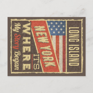 Long Island New York It's where my story begins Postcard