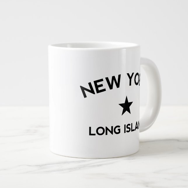 Long Island New York Large Coffee Mug (Front Right)