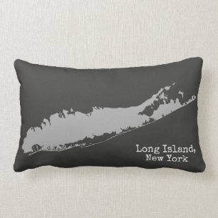 Long Island New York personalised with TOwn Lumbar Cushion