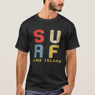Long Island New York Shirt Retro Vintage Surfing T