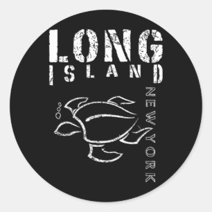 Long Island New York Souvenir Classic Round Sticker