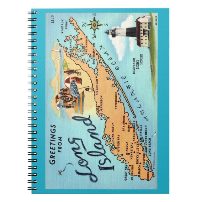 Long Island NY  Spiral Notebook (Front)