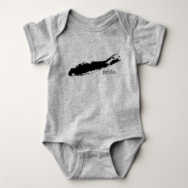 Long Island Pride New York Baby Bodysuit (Front)