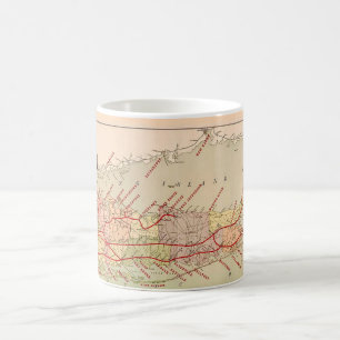 Long Island Railroad Map Mug