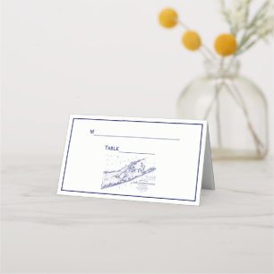 Long Island The Hamptons Map Place Card