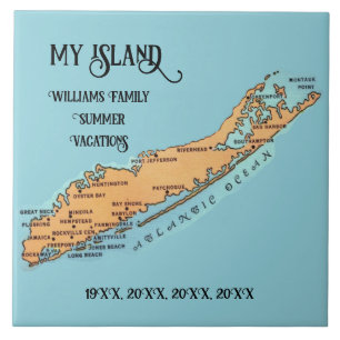 Long Island - Vacation Memory Ceramic Tile