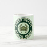Long Island's Jones Beach Park Mug<br><div class="desc">A  vintage decal of Long Island,  New York's Jones Beach State Park repurposed on a mug.  Purchase as is or personalise it with your message.</div>