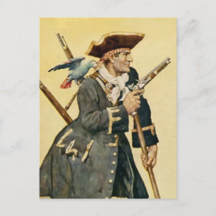 “Long John Silver” from “Treasure Island” Postcard