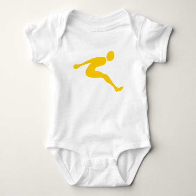 Long Jump - Amber Baby Bodysuit (Front)