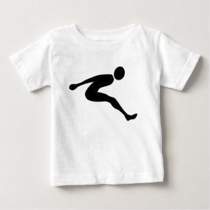 Long Jump - Black Baby T-Shirt