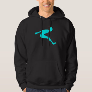 Long Jump - Cyan Hoodie