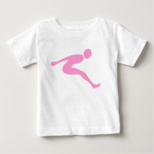 Long Jump - Pink Baby T-Shirt