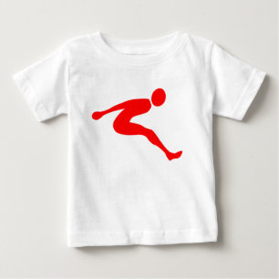 Long Jump - Red Baby T-Shirt