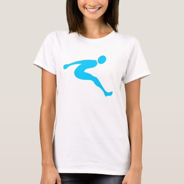 Long Jump - Sky Blue T-Shirt (Front)