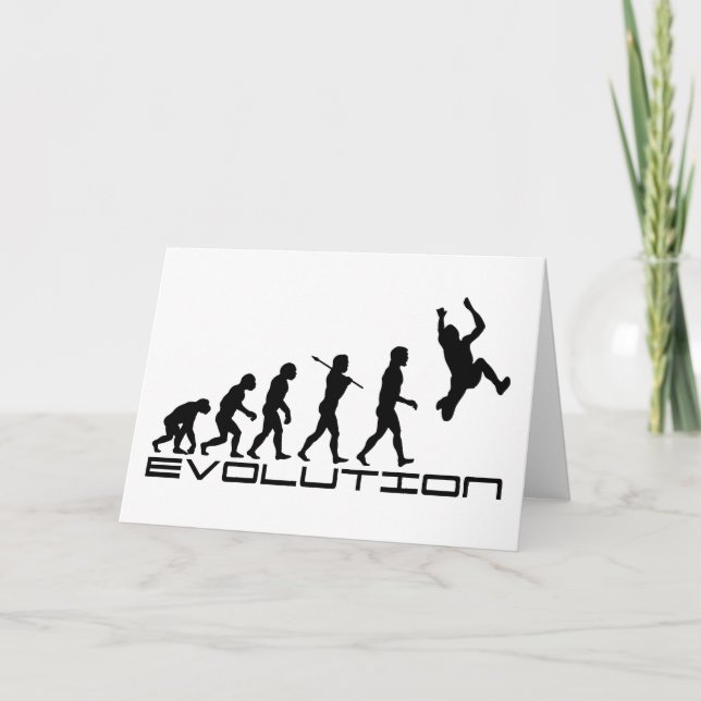 Long Jump Triple Jump Sport Evolution Art Card (Front)