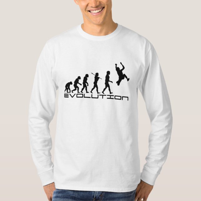 Long Jump Triple Jump Sport Evolution Art T-Shirt (Front)