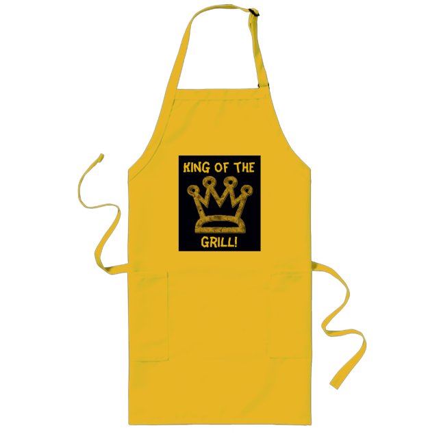 Long King of the Grill Apron (Front)