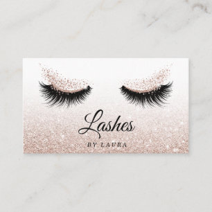 Long Lash Extension Makeup Artist Business Card
