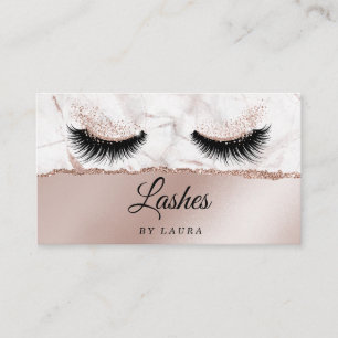 Long Lash Extension Makeup Artist Torn paper Business Card