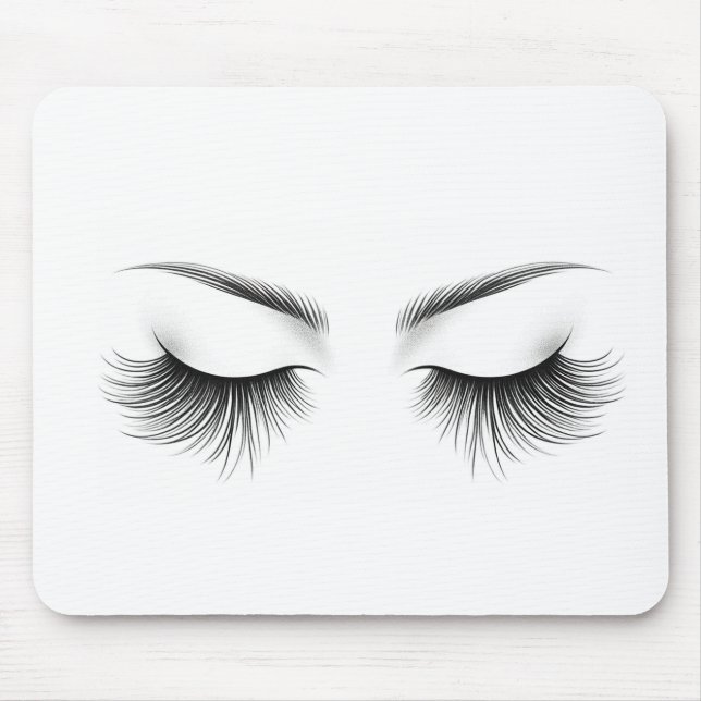 Long Lashes Eyelash Extensions Beauty   Mouse Mat (Front)