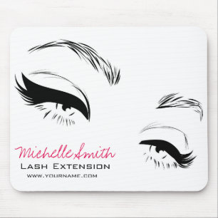 Long lashes Lash Extension Eyeliner branding Mouse Mat