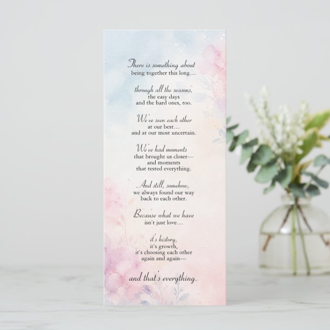Long Lasting Love Through Ups Downs Romantic Poem (Standing Front)