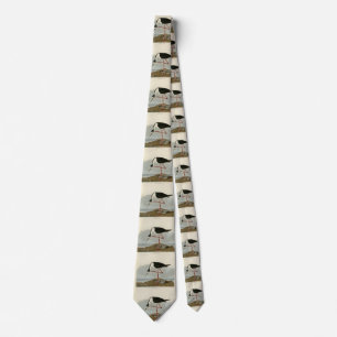 Long-legged Avocet from Audubon's Birds of America Tie
