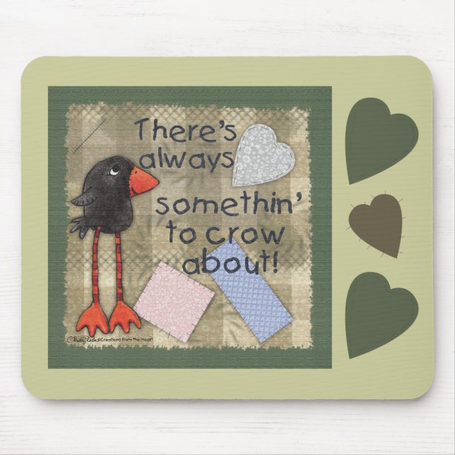 Long Legged Crow-Somethin' to Crow About Mouse Mat (Front)