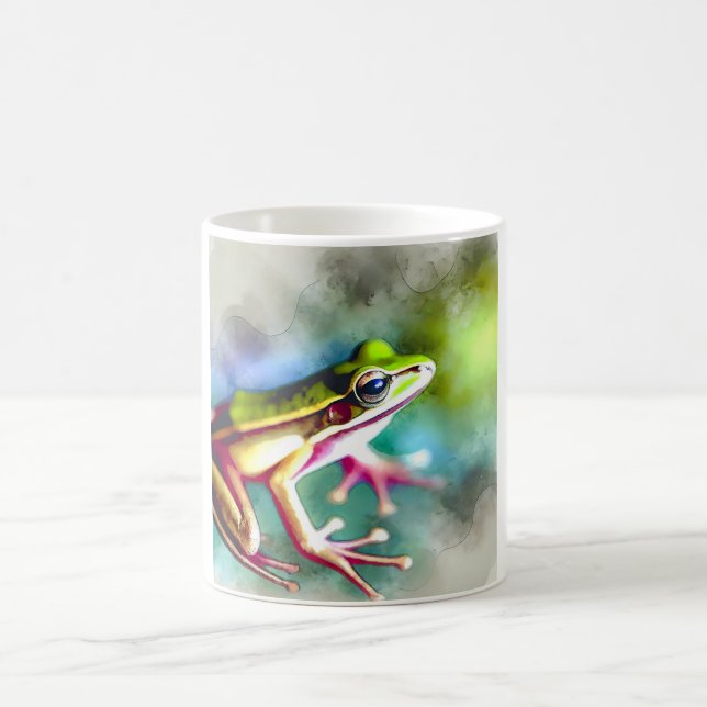 Long legged frog 100924AREF149 - Watercolor Coffee Mug (Center)