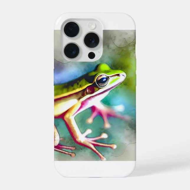 Long legged frog 100924AREF149 - Watercolor iPhone Case (Back)
