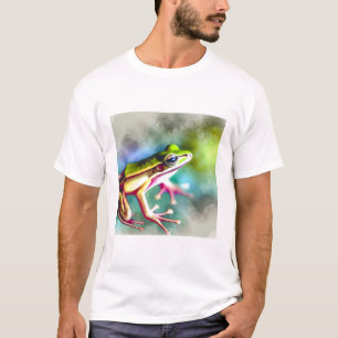 Long legged frog 100924AREF149 - Watercolor T-Shirt