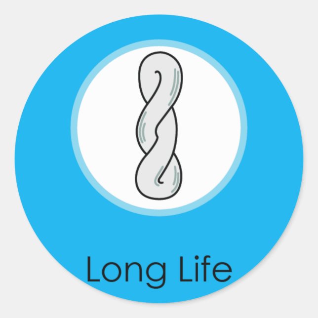 Long Life Doljabi Doljanchi Dol Korean birthday Classic Round Sticker (Front)