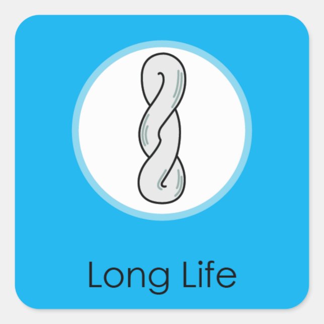 Long Life Doljabi Doljanchi Dol Korean birthday Square Sticker (Front)