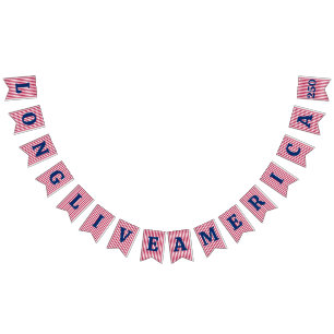 Long Live America 250th Independence Day Bunting