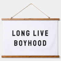 Long Live Boyhood Boy's Room Playroom Nursery Wall