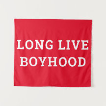 Long Live Boyhood Boy's Room Playroom Nursery Wall