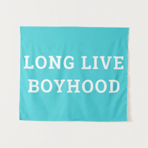 Long Live Boyhood Boy's Room Playroom Nursery Wall Tapestry