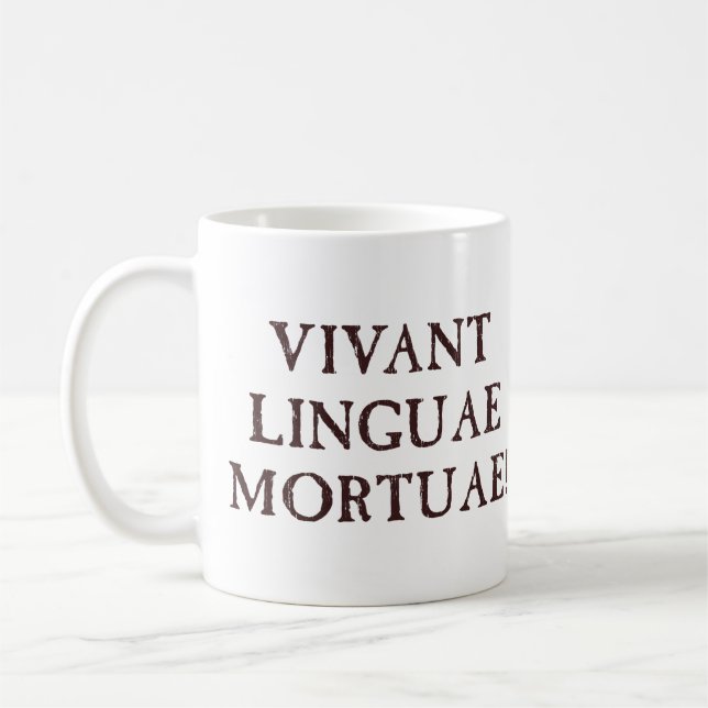 Long Live Dead Languages - Latin Coffee Mug (Left)