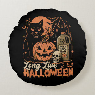 Long Live Halloween Round Cushion