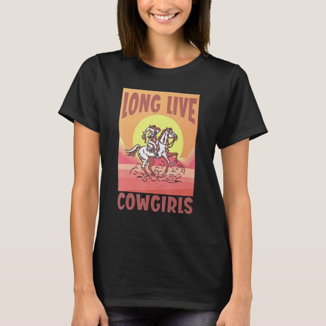 Long Live Howdy Rodeo Western Country Southern Cow T-Shirt (Front)