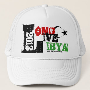 LONG LIVE LIBYA AND THE REVOLUTION 2013 TRUCKER HAT