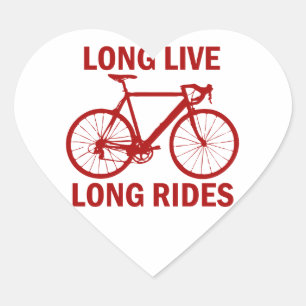 Long Live Long Rides Heart Sticker