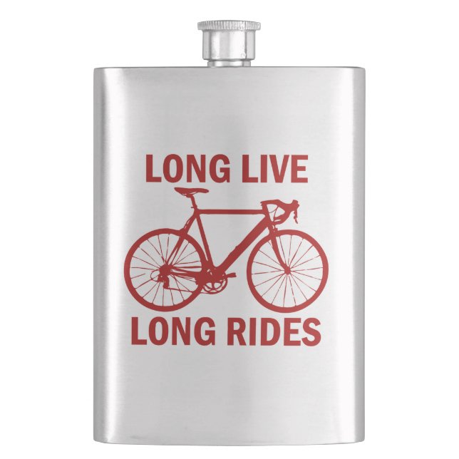 Long Live Long Rides Hip Flask (Front)